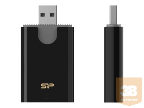 SILICON POWER Combo USB 3.1 Card Reader microSD and SD Black