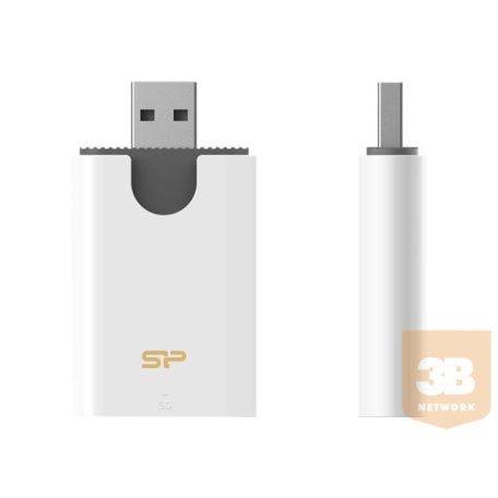SILICON POWER Combo USB 3.1 Card Reader microSD and SD White