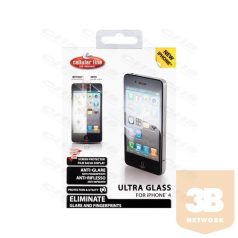   Cellularline Képernyővédő fólia, ULTRA GLASS, ujjlenyomat- és tükröződésmentes, iPhone 4