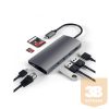 Satechi Aluminium TYPE-C Multi-Port Adapter (HDMI 4K,3x USB 3.0,MicroSD,Ethernet) - Space Grey