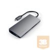 Satechi Aluminium TYPE-C Multi-Port Adapter (HDMI 4K,3x USB 3.0,MicroSD,Ethernet) - Space Grey