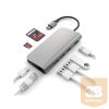 Satechi Aluminium Type-C Multi-Port Adapter (HDMI 4K,3x USB 3.0,MicroSD,Ethernet) - Space Grey