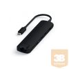 Satechi Aluminium Type-C Slim Multiport (1xHDMI 4K,2x USB-A,1x SD,1x Ethernet) - Black