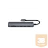 Satechi Aluminium Type-C Slim Multiport (1xHDMI 4K,2x USB-A,1x SD,1x Ethernet) - Space Grey