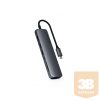 Satechi Aluminium Type-C Slim Multiport (1xHDMI 4K,2x USB-A,1x SD,1x Ethernet) - Space Grey