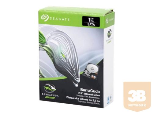 SEAGATE Barracuda 1TB HDD SATA 6Gb/s 5400rpm 2.5inch 7mm height 128Mb cache BLK single pack