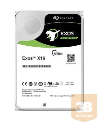 Seagate Exos X16, 3.5'', 14TB, SATA/600, 7200RPM, 256MB cache