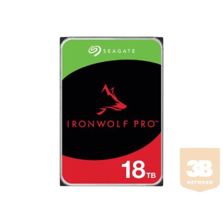 SEAGATE Ironwolf PRO Enterprise NAS HDD 18TB 7200rpm 6Gb/s SATA 256MB cache 8.9cm 3.5inch 24x7 for NAS RAID Rackmount systems BLK