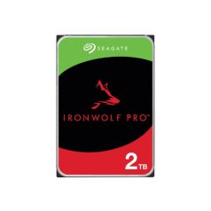   SEAGATE Ironwolf PRO Enterprise NAS HDD 2TB 7200rpm 6Gb/s SATA 256MB cache 8.9cm 3.5inch 24x7 for NAS RAID Rackmount systems BLK