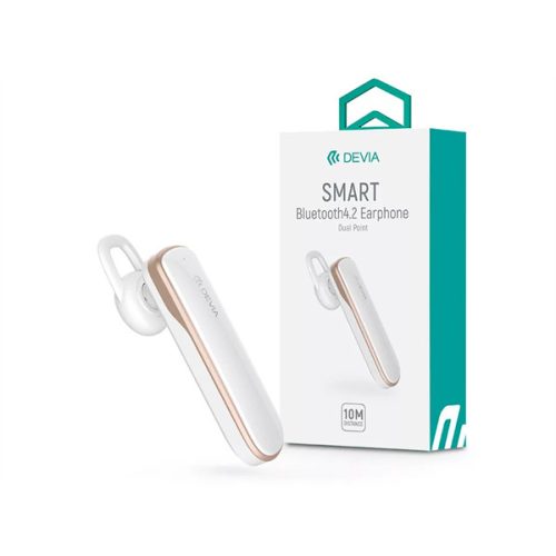 DEVIA WIRELESS BLUETOOTH HEADSET V4.2 - DEVIA SMART BLUETOOTH 4.2 EARPHONE - FEHÉR