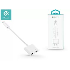   DEVIA LIGHTNING + 3.5 MM JACK ADAPTER EGYIDŐBEN TÖRTÉNŐ TÖLTÉSHEZ ÉS ZENEHALLGATÁSHOZ, FEHÉR