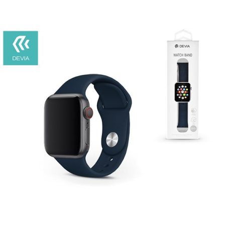 DEVIA APPLE WATCH LYUKACSOS SPORT SZÍJ - DELUXE SERIES SPORT BAND - 38/40/41 MM - DARK BLUE