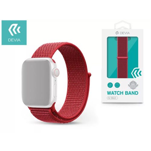 DEVIA APPLE WATCH SZÖVET SPORT SZÍJ - DELUXE SERIES SPORT3 BAND - 38/40/41 MM - RED