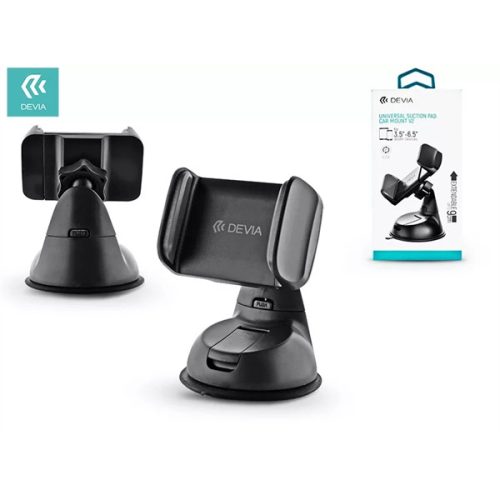 DEVIA UNIVERZÁLIS PDA/GSM AUTÓS TARTÓ MAX. 3,5-6" MÉRETŰ KÉSZÜLÉKEKHEZ - UNIVERSAL SUCTION PAD CAR MOUNT V2 - BLACK