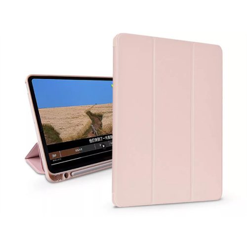 DEVIA APPLE IPAD AIR 4/5/IPAD PRO 11 TABLET TOK ON/OFF FUNKCIÓVAL, APPLE PENCIL TARTÓVAL, MÁGNESES TÖLTŐVEL - PINK