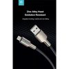 DEVIA USB - LIGHTNING ADAT- ÉS TÖLTŐKÁBEL 1,5 M-ES VEZETÉKKEL, 5V/2,1A, EZÜST/FEKETE