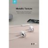 DEVIA UNIVERZÁLIS SZTEREÓ FELVEVŐS FÜLHALLGATÓ - 3,5 MM JACK - DEVIA KINTONE SERIES METAL EARPHONE - FEHÉR