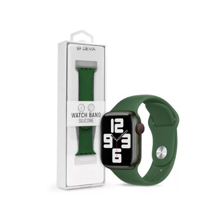 DEVIA APPLE WATCH SZILIKON SPORT SZÍJ - SILICONE DELUXE SERIES SPORT WATCH BAND - 38/40/41 MM - GREEN