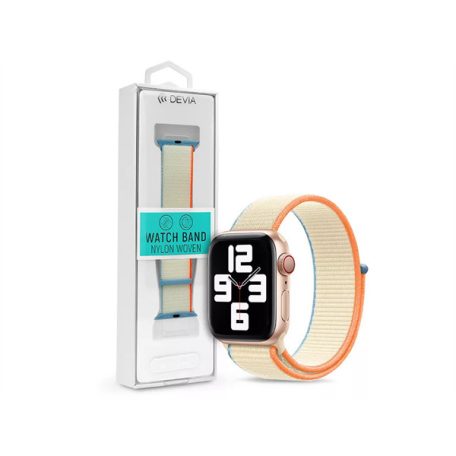 DEVIA APPLE WATCH SZÖVET SPORT SZÍJ - NYLON WOVEN DELUXE SERIES SPORT3 WATCH LOOP - 42/44/45/49 MM - CREAM WHITE