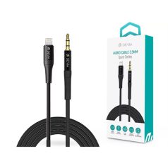   DEVIA 3,5 MM JACK - LIGHTNING AUDIO KÁBEL 1 M-ES VEZETÉKKEL - SERIES IPUREAUX AUDIO CABLE - BLACK