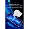 DEVIA GAN HÁLÓZATI TÖLTŐ ADAPTER 2XTYPE-C BEMENETTEL - 45W - EXTREME SPEEDSERIES PD 45W 2C QUICK CHARGER - WHITE