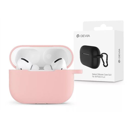 DEVIA SZILIKON TOK AIRPODS PRO2 FÜLHALLGATÓHOZ - SILICONE CASE SUIT FOR AIRPODS PRO2 - PINK