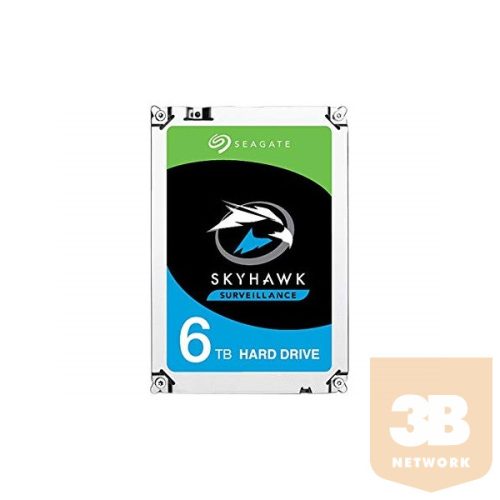 Seagate Belső HDD 3.5" 6TB - ST6000VX001 (7200rpm, 256 MB puffer, SATA3 - Skyhawk (biztonságtechnikai rögzítőkbe))