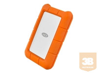 LACIE RUGGED Secure 2TB USB-C USB3.1 Drop- crush- and rain-resistant for all-terrain use orange