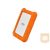 LACIE RUGGED Secure 2TB USB-C USB3.1 Drop- crush- and rain-resistant for all-terrain use orange