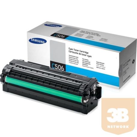 Samsung CLT-C506L; Cián toner CLP-680 tipusú színes lézernyomtatóhoz (3500lap)