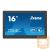 iiyama 24/7 touch monitor, 15,6", 1920x1080, 16:9, 385cd, 28ms, 800:1,/HDMI, T1624MSC