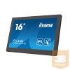 iiyama 24/7 touch monitor, 15,6", 1920x1080, 16:9, 385cd, 28ms, 800:1,/HDMI, T1624MSC