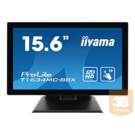 IIYAMA T1634MC-B8X Monitor 15.6inch 1080p 10 point touch 405cd/m2 VGA HDMI DP