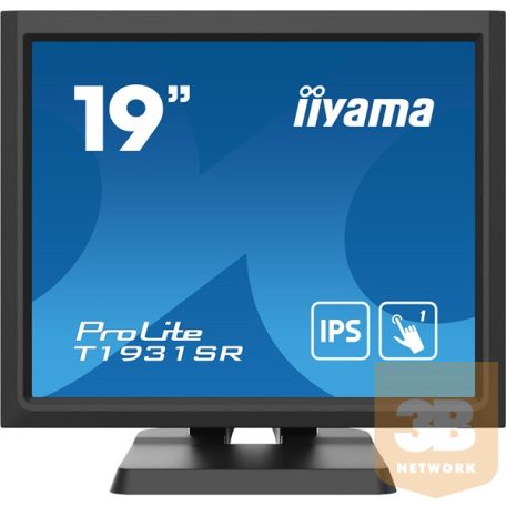 iiyama touch monitor, 19", 1280x1024, 5:4, 200cd, 14ms, 1000:1,VGA/HDMI/DP, T1931SR