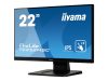 IIYAMA ProLite T2252MSC-B1 54.6cm 21.5inch 10 Point Multitouch kapacitive 1920x1080 7ms Edge to Edge Design IPS LED HDMI VGA DVI DP