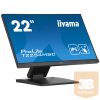 IIYAMA touch IPS monitor 21.5" T2254MSC-B1AG, 1920x1080, 16:9, 250cd/m2, 4ms, HDMI/DP/HDCP, hangszóró