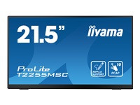 IIYAMA T2255MSC-B1 21.5inch IPS FHD PCAP 10P Touch Flat Bezel Free Glass HDMI DP 400cd/m2 USB Hub 2x 3.0 Speakers Bookstand