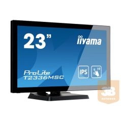   IIYAMA ProLite T2336MSC-B3 23inch PCAP 10P Touch 1920x1080 IPS-panel Flat Bezel Free Glass Front VGA DVI HDMI USB 3.0-Hub