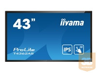 IIYAMA T4362AS-B1 4k UHD LCD 43inch 20 Points PCAP 500cd/m2 1200:1 3840x2160 AG RS232C 16GB eMMC 2GB RAM