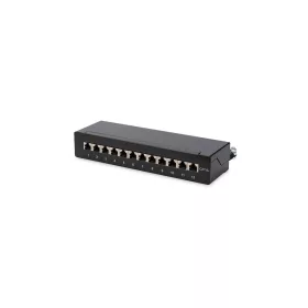 Digitus 12 portos patch panel FTP Cat6A asztali