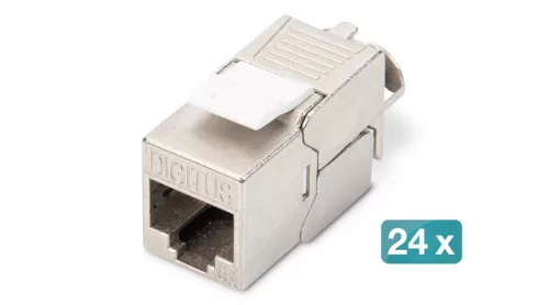 Digitus Moduláris patch panel + 24db Cat6A FTP modul set