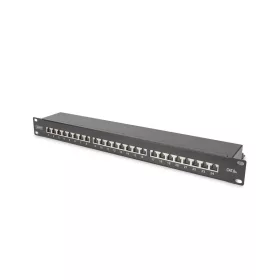 Digitus 24 portos patch panel FTP Cat6A(nem mod.) fekete