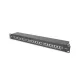 Digitus 24 portos patch panel FTP Cat6A(nem mod.) fekete
