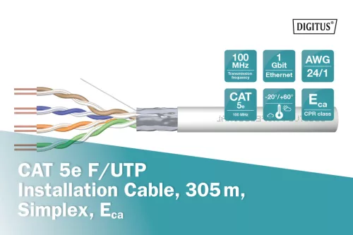 FTP Cat5e falkábel, PVC 305m DK-1521-V-305