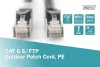 S/FTP Cat6 kültéri patch kábel 2 m, PE köpeny DK-1644-020/BLOD