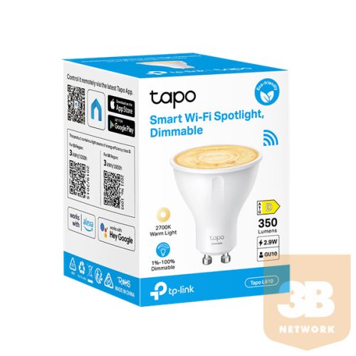 TP-LINK LED Izzó Wi-Fi-s GU10, Spotlight, TAPO L610