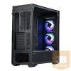 COOLER MASTER Ház Midi ATX MasterBox TD500 MESH V2 ARGB, Tápegység nélkül, Üvegfalú, Fekete