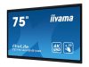 IIYAMA TE7514MIS-B1AG X 76inch Touchpanel 4K VA 435cd 50touch points IR VGA HDMIx4 DPx1 USB-Cx2 spakers 2x18W