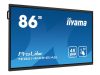 IIYAMA TE8614MIS-B1AG X 87inch Touchpanel 4K VA 435cd 50touch points IR VGA HDMIx4 DPx1 USB-Cx2 spakers 2x18W