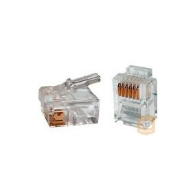 RJ11 csatlakozó telefon kábelhez, 6p6c